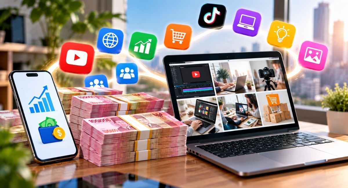 10 Cara Mendapatkan Uang dari Internet 2026, Cocok untuk Pemula