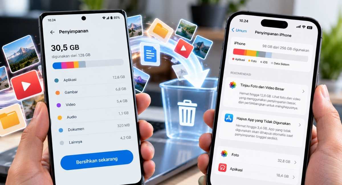 8 Cara Kosongkan Memori HP Android dan iPhone 2026 Tanpa Ribet
