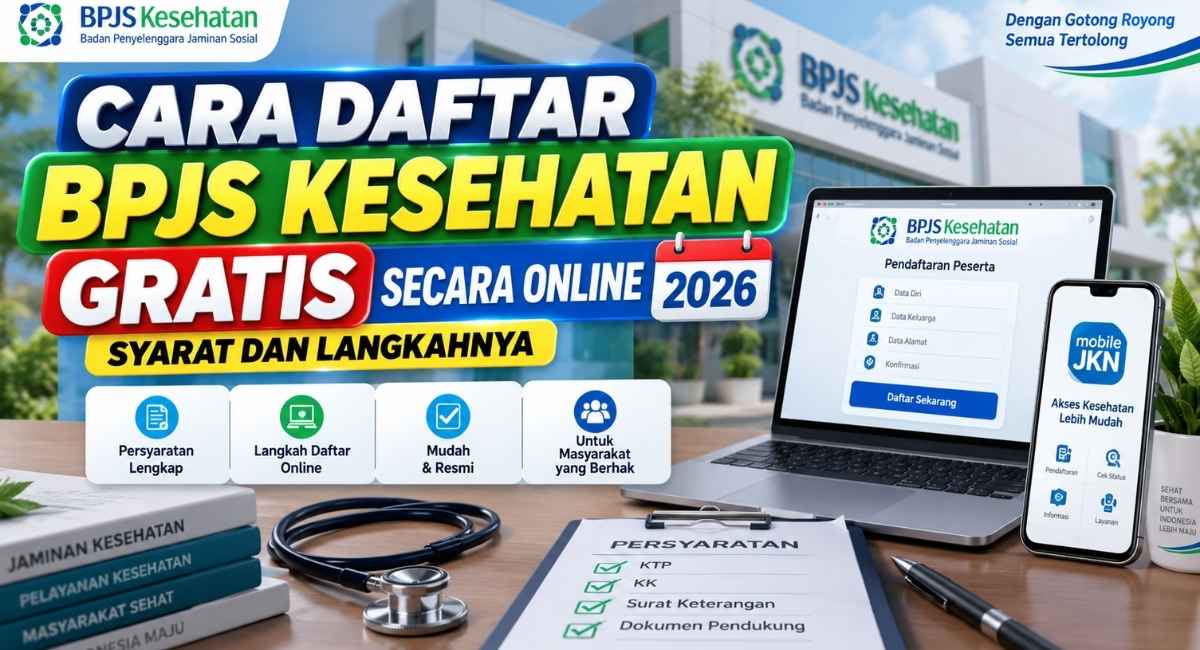 Cara Daftar BPJS Kesehatan Gratis Secara Online 2026, Syarat dan Langkahnya
