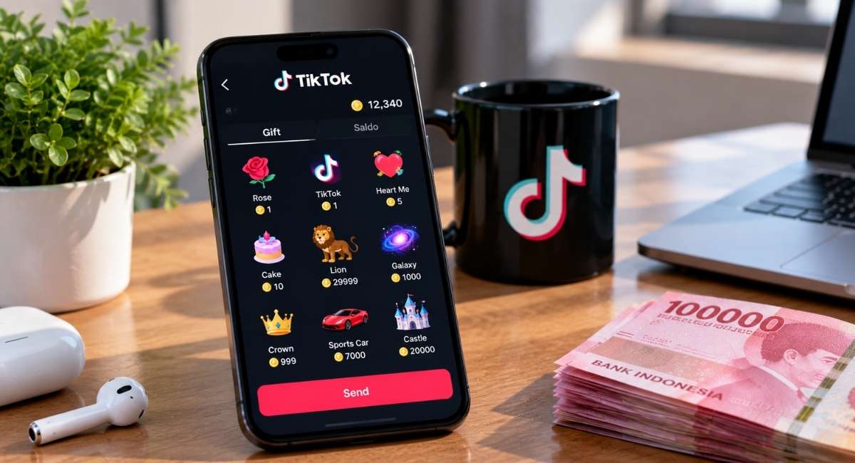 Cara Mencairkan Gift TikTok Jadi Uang 2026, Ini Langkahnya