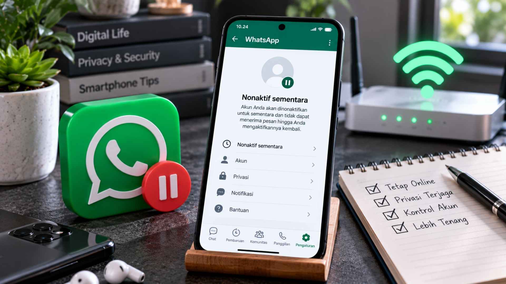 Cara Menonaktifkan WA Sementara 2026 Tanpa Mematikan Internet