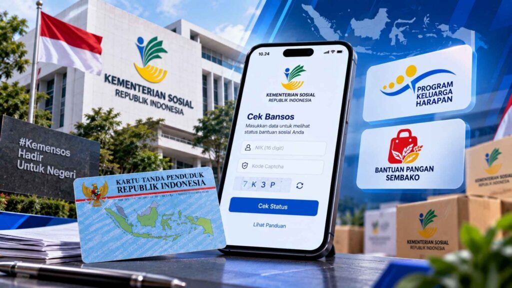 Cek Bansos KTP 2026 Online, Cara Melihat PKH dan Sembako