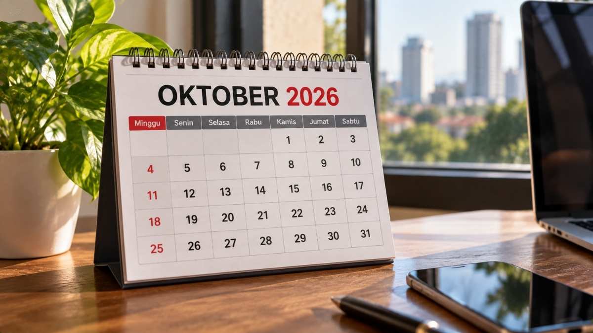 Kalender Oktober 2026 Lengkap, Libur Nasional, Cuti Bersama dan Hari Besar