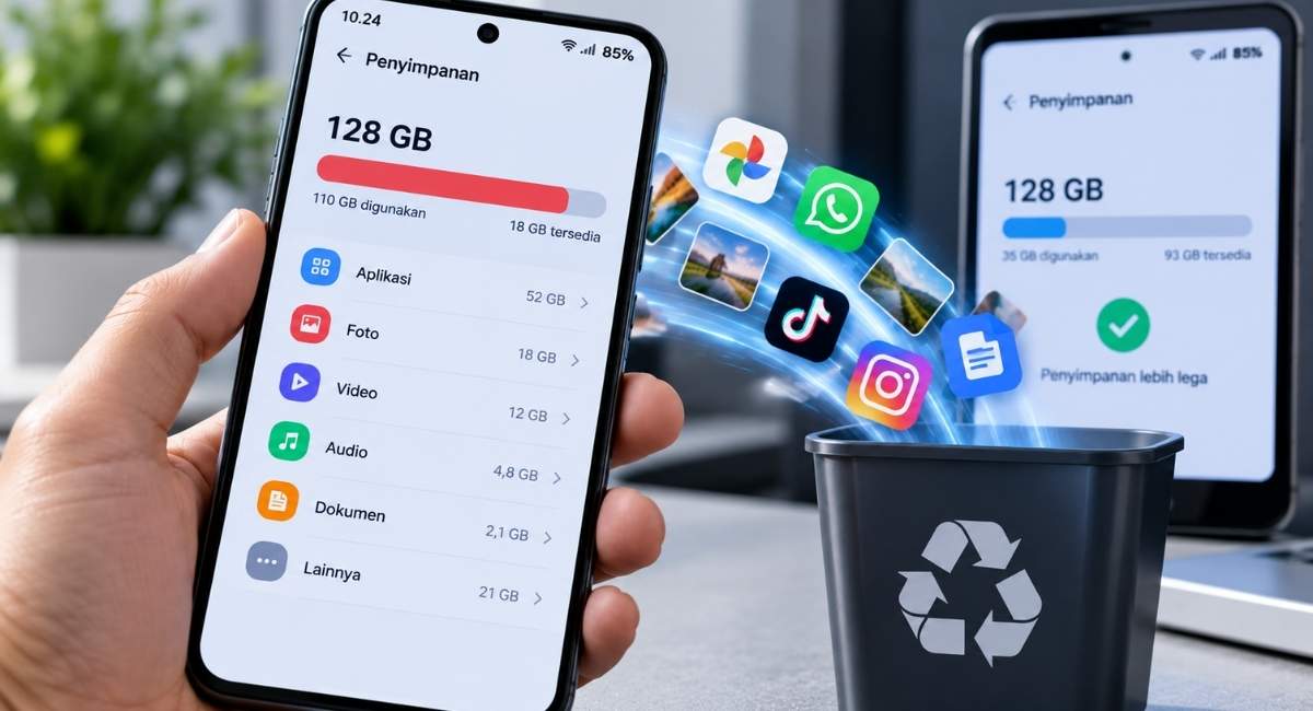 Penyimpanan HP Penuh Begini Cara Membersihkannya dengan Aman