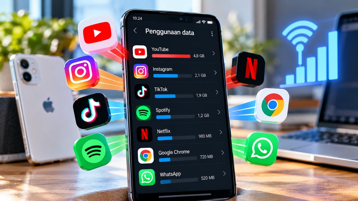 Cara Cek Aplikasi yang Paling Boros Kuota Internet di HP Android dan iPhone