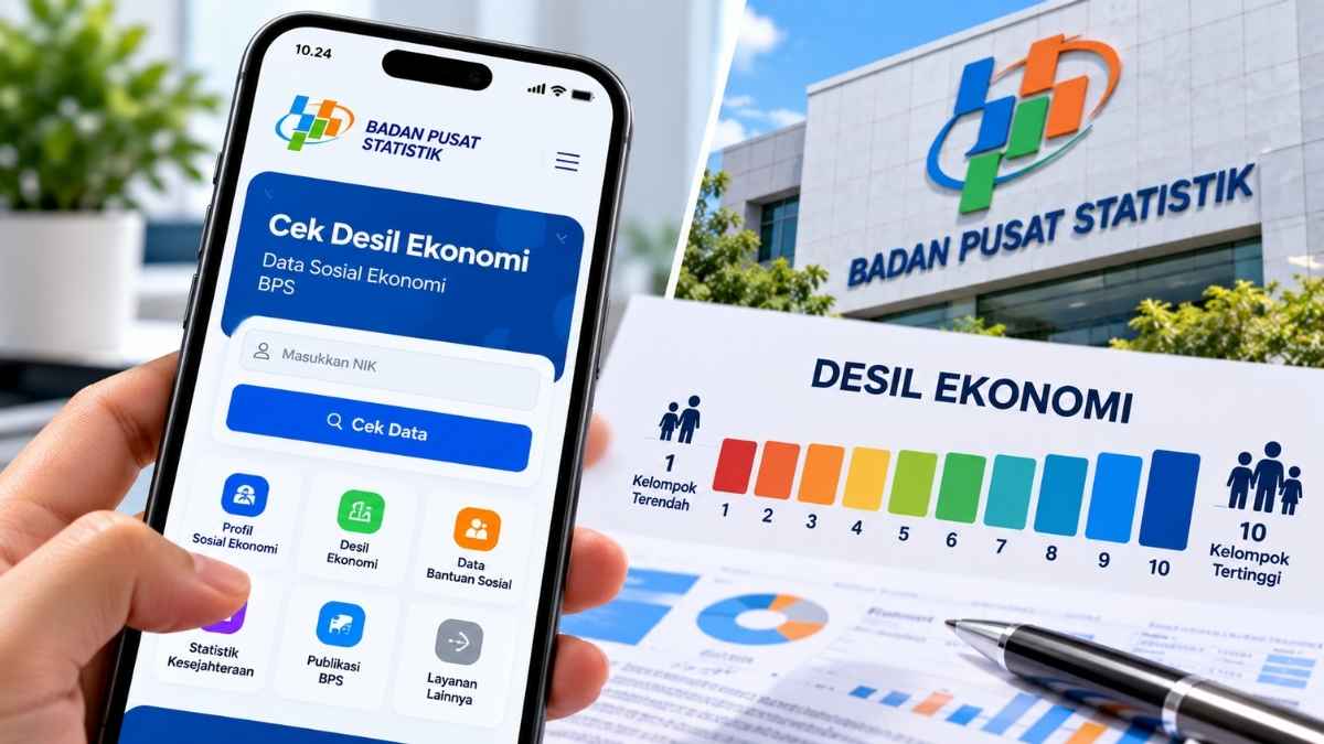 Cara Cek Desil Ekonomi BPS 2026 Lewat HP, Pahami Arti Desil 1-10