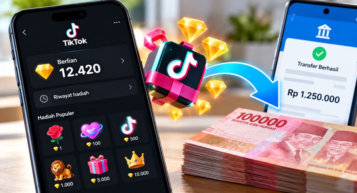 Cara Mencairkan Gift TikTok 2026 dan Memeriksa Saldo Berlian