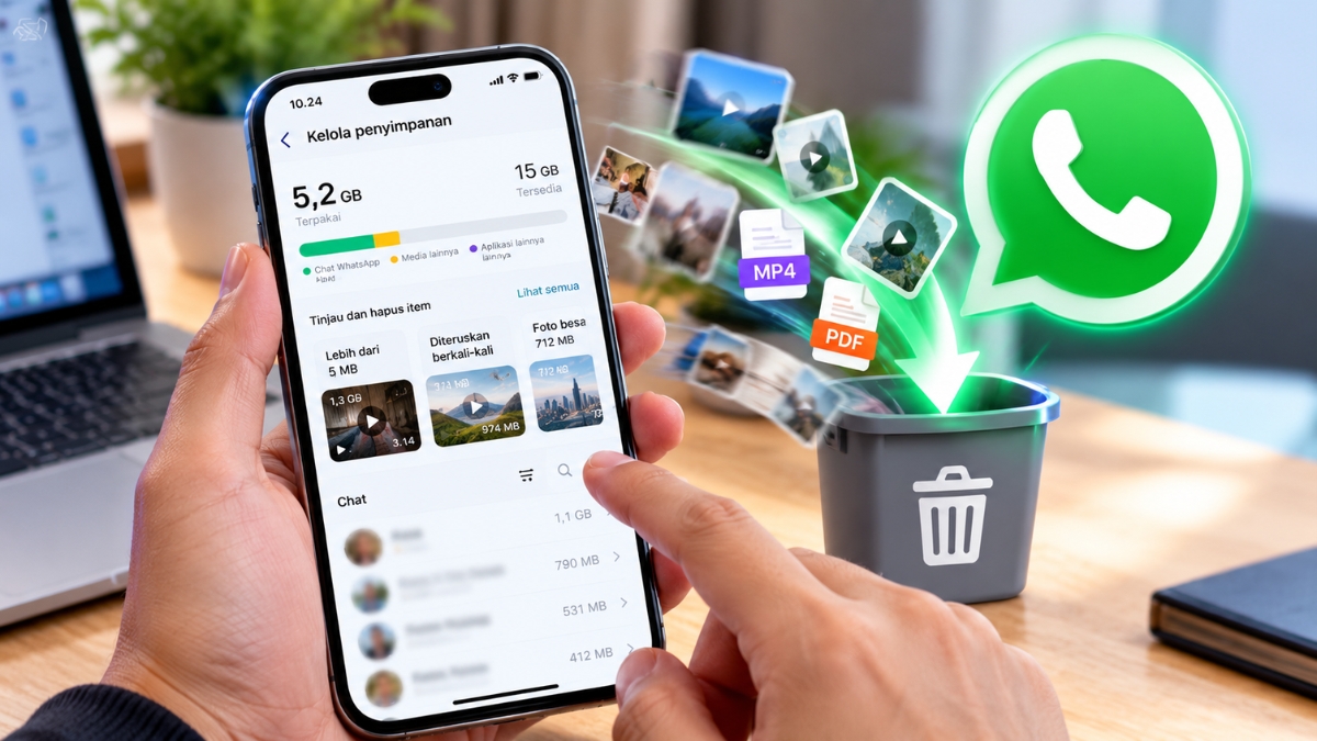 Cara Mengosongkan Memori WhatsApp Tanpa Menghapus Chat Penting