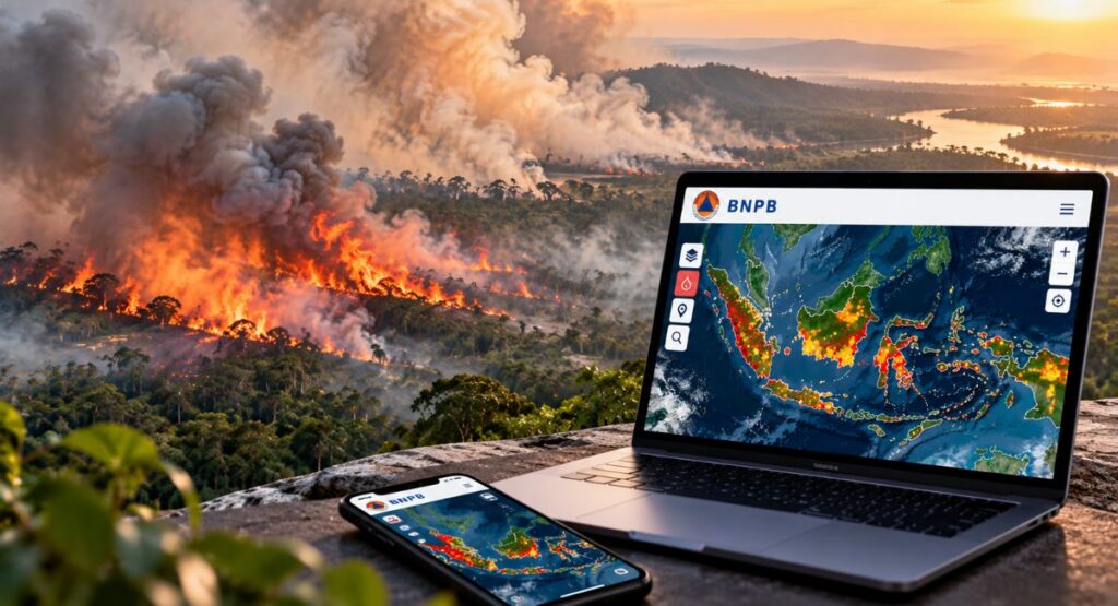 Cara Pantau Karhutla 2026 di Situs BNPB
