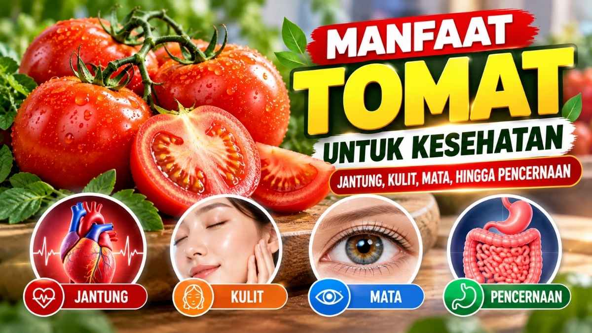 Manfaat Tomat untuk Kesehatan Jantung, Kulit, Mata, hingga Pencernaan
