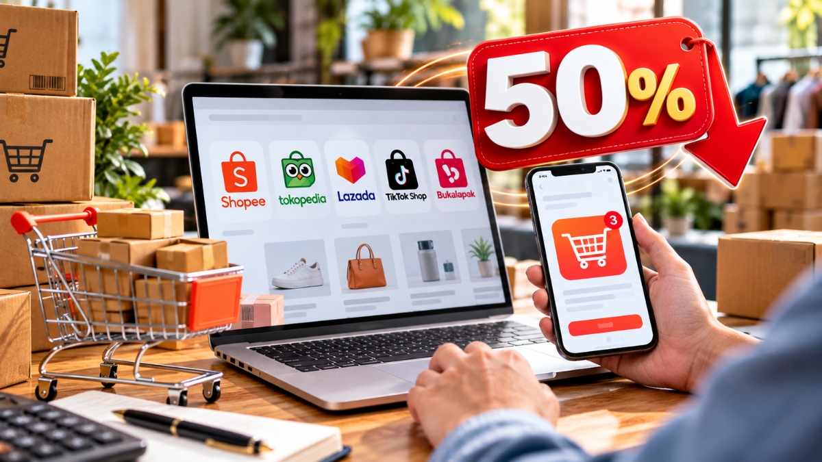 UMKM Bisa Hemat Biaya Marketplace hingga 50 Persen Mulai 25 Oktober 2026